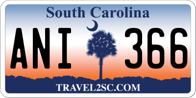 SC license plate ANI366
