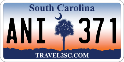 SC license plate ANI371