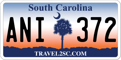 SC license plate ANI372