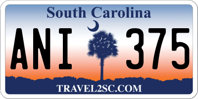 SC license plate ANI375