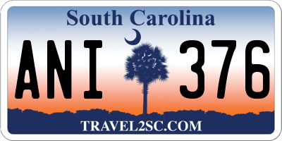 SC license plate ANI376