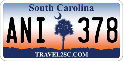 SC license plate ANI378