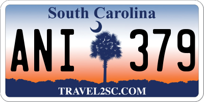 SC license plate ANI379