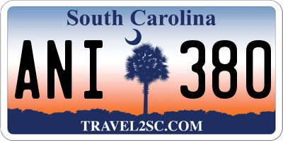 SC license plate ANI380
