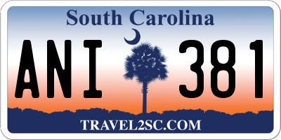 SC license plate ANI381