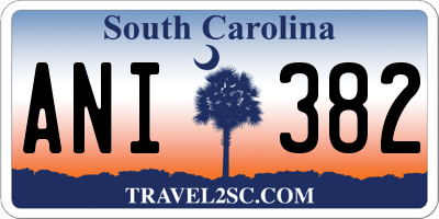 SC license plate ANI382