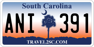 SC license plate ANI391