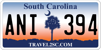 SC license plate ANI394