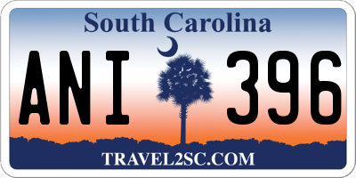 SC license plate ANI396