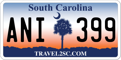 SC license plate ANI399