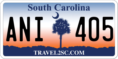 SC license plate ANI405