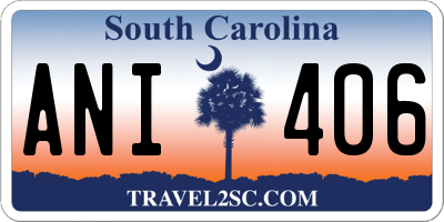 SC license plate ANI406