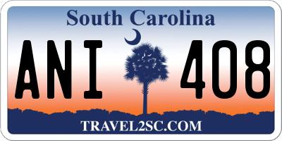 SC license plate ANI408