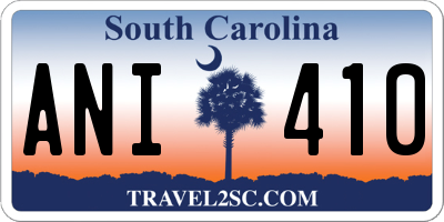SC license plate ANI410