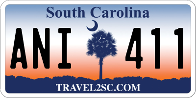SC license plate ANI411
