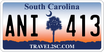 SC license plate ANI413