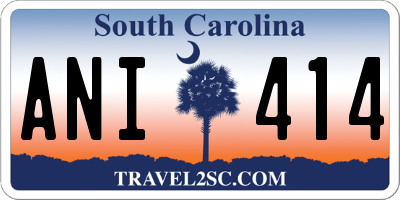 SC license plate ANI414