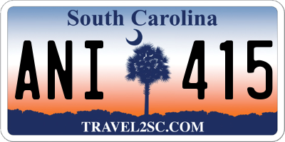 SC license plate ANI415