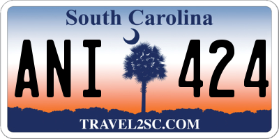 SC license plate ANI424