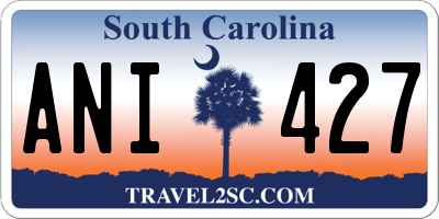 SC license plate ANI427