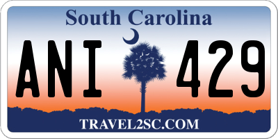 SC license plate ANI429