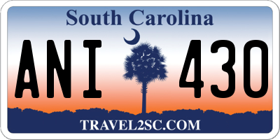SC license plate ANI430
