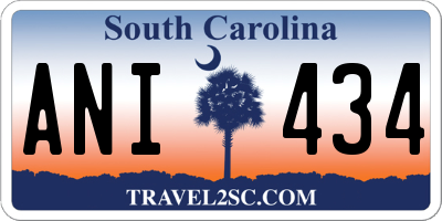 SC license plate ANI434