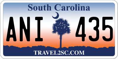 SC license plate ANI435