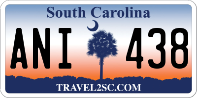 SC license plate ANI438