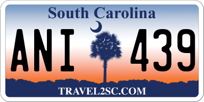 SC license plate ANI439