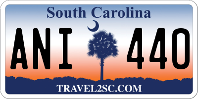 SC license plate ANI440