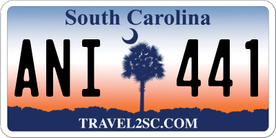 SC license plate ANI441