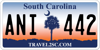 SC license plate ANI442