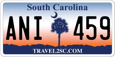 SC license plate ANI459