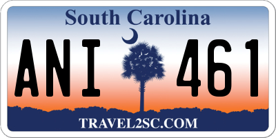 SC license plate ANI461