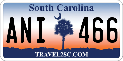 SC license plate ANI466