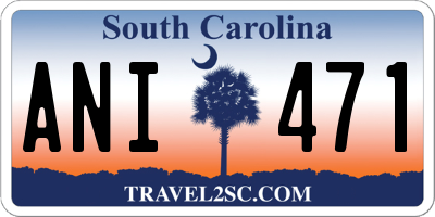 SC license plate ANI471