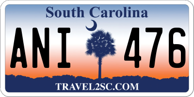 SC license plate ANI476