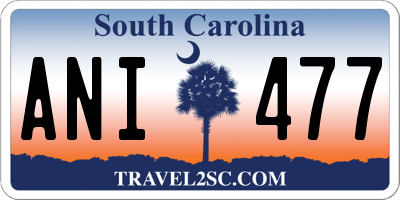 SC license plate ANI477