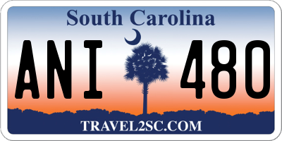 SC license plate ANI480