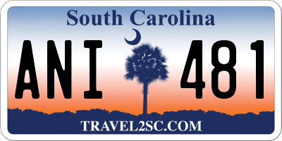 SC license plate ANI481