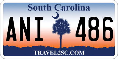 SC license plate ANI486