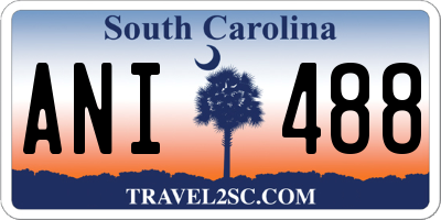 SC license plate ANI488
