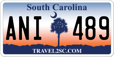 SC license plate ANI489