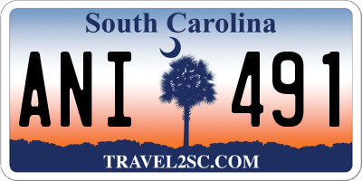 SC license plate ANI491