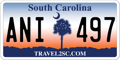 SC license plate ANI497
