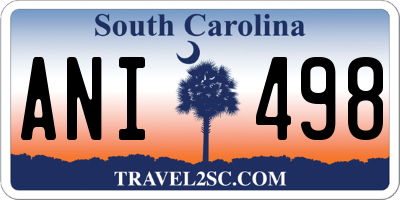 SC license plate ANI498