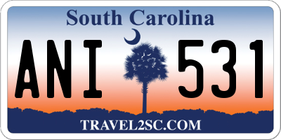 SC license plate ANI531