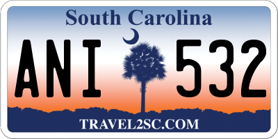 SC license plate ANI532