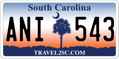 SC license plate ANI543